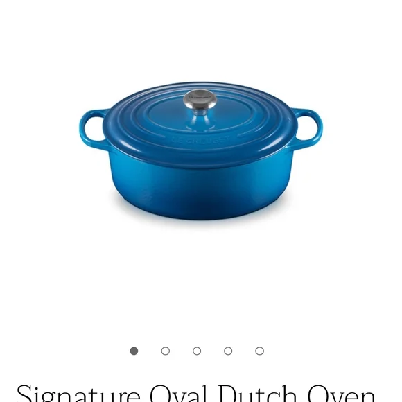 Le Creuset Turquoise Cast Iron Dutch Oven - Picture 10 of 11